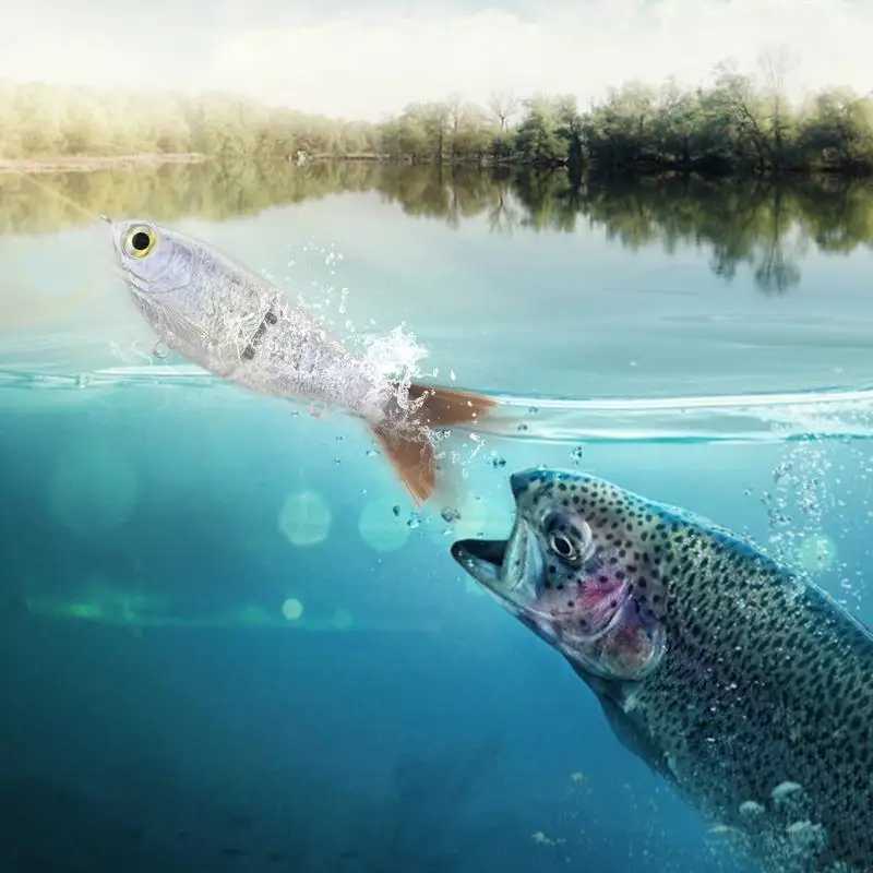 Glide Baits For Pike Salmon Trout Topwater SingJointed Swimbait Bass Fishing Lure W250926