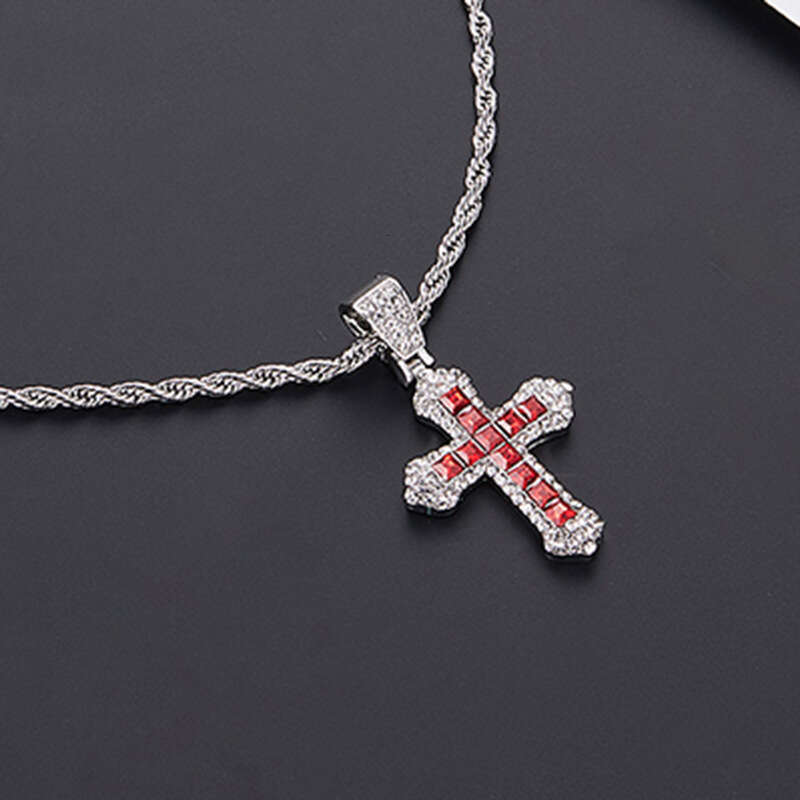 designer Necklace Zircon Cross Necklace for Women Jewelry Small Niche Design Pendant