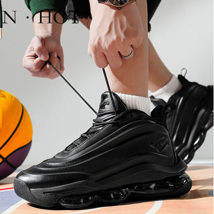 NHOT Designer Luxury Youth Trendy Brand Height Increasing Casual Shoes Air Cushion Running Shoes Fashion Leather Waterproof Casual Sports Basketball S