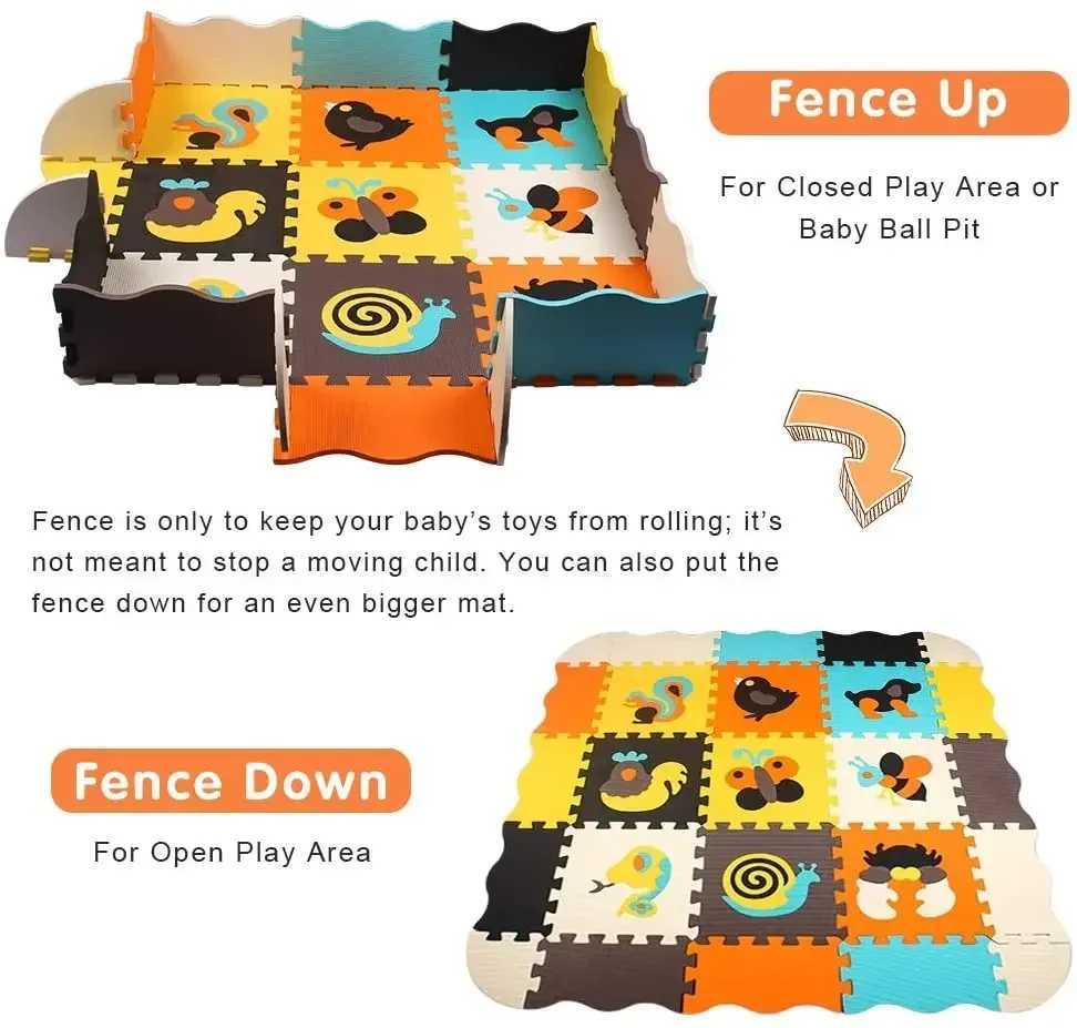 Animal Pattern Baby Play Mat Puzzle Toys For Kids Children EVA Foam Yoga Crawling Mats Floor Tapete Room Decor Baby Child Gifts C250926