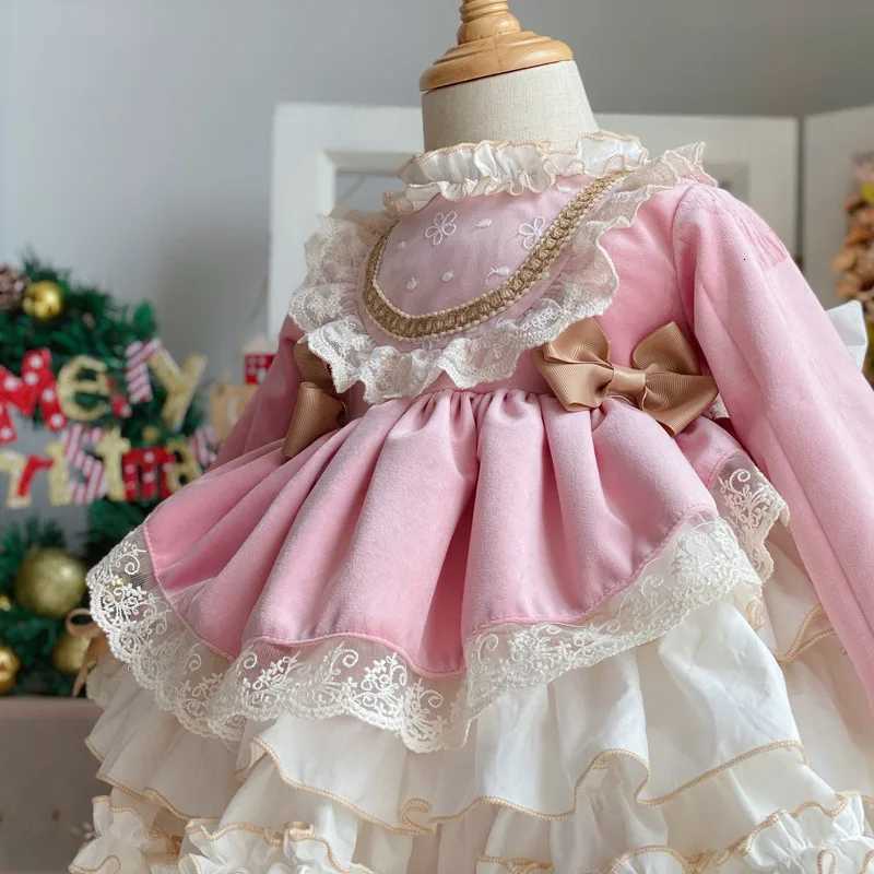 2025 New Lolita Preschool Girls Baby Princess Lace Tutu Dress Girl Baby Wedding Childrens Party Dress Baby First Year Wash Dress Z250926
