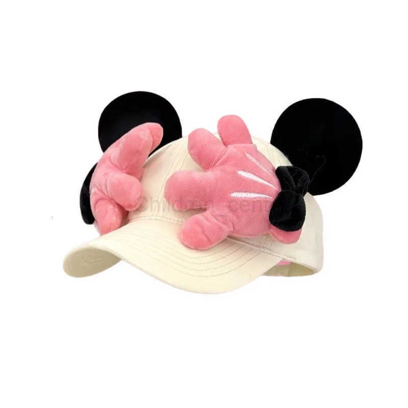 Disney new cartoon bow palm baseball hat womens summer big ears funny versatile cute baseball cap H250926