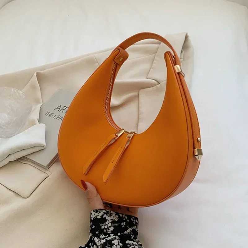 Small Handbag Woman Hobo Bag 2024 Fashion Faux Leather Handbags for Women 2025 New Orange Green Beige Black Sac A Main Femme Z250926