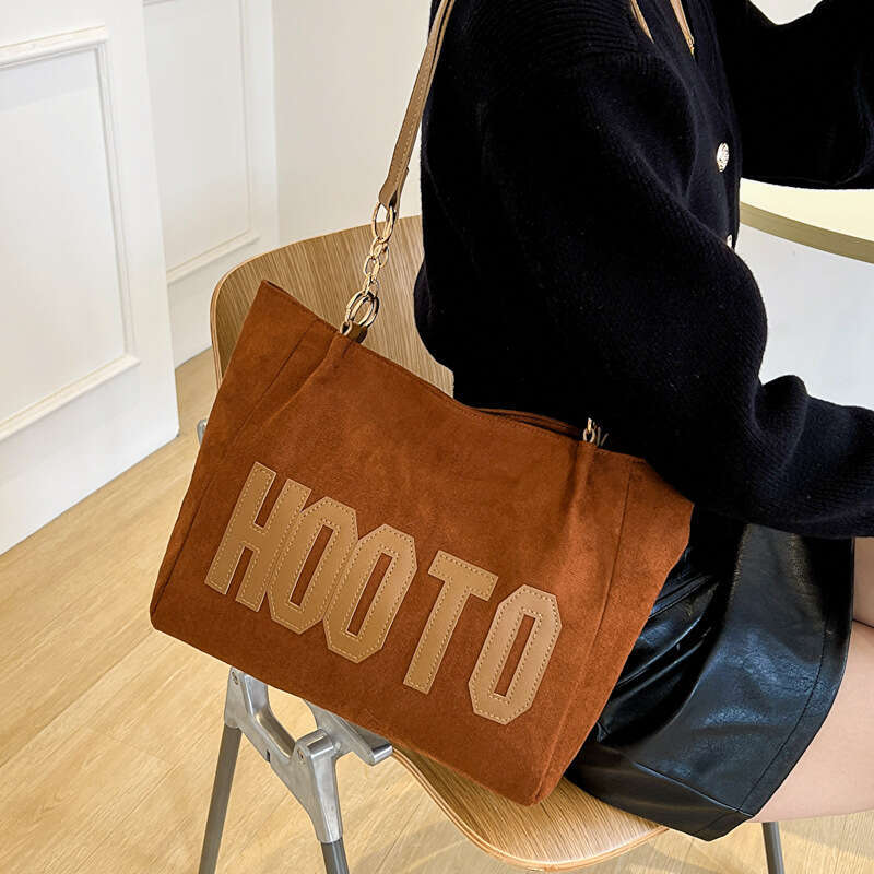 Large Capacity for Women 2024 Autumn New Korean Style Letter Shoulder Casual Simple Commuter Handbag Tote Bag