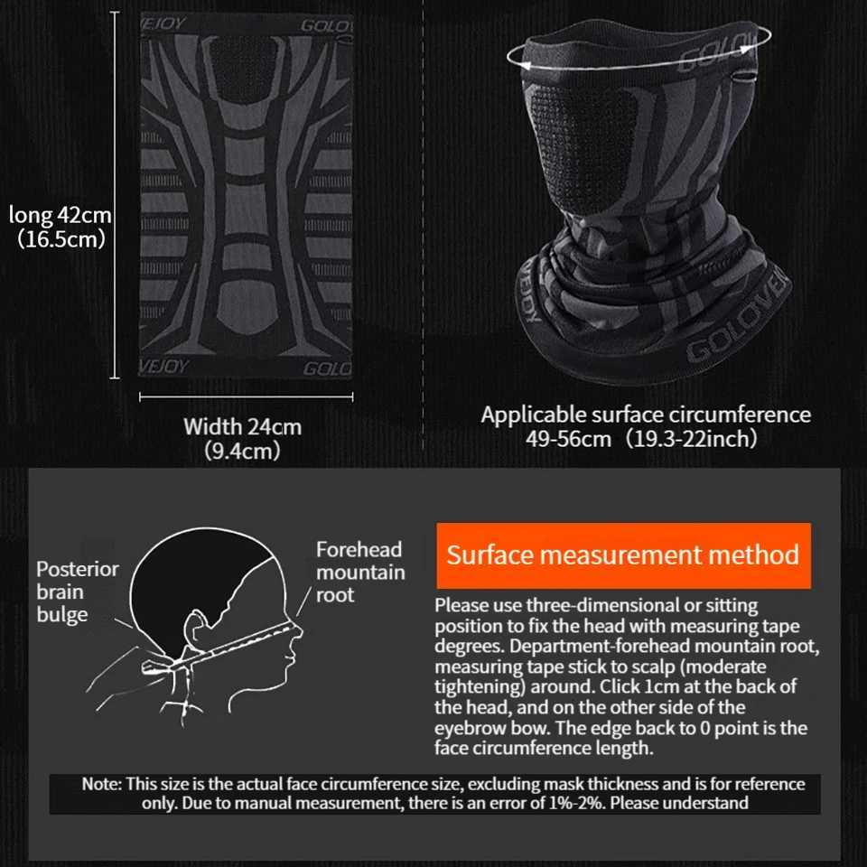 LOOGDEEL Winter Half Face Mask Windproof Cycling Snowboard Ski Hiking Masks Sport Scarf Neck Warm Bicycle Mask Motorcycle Mask Z250926