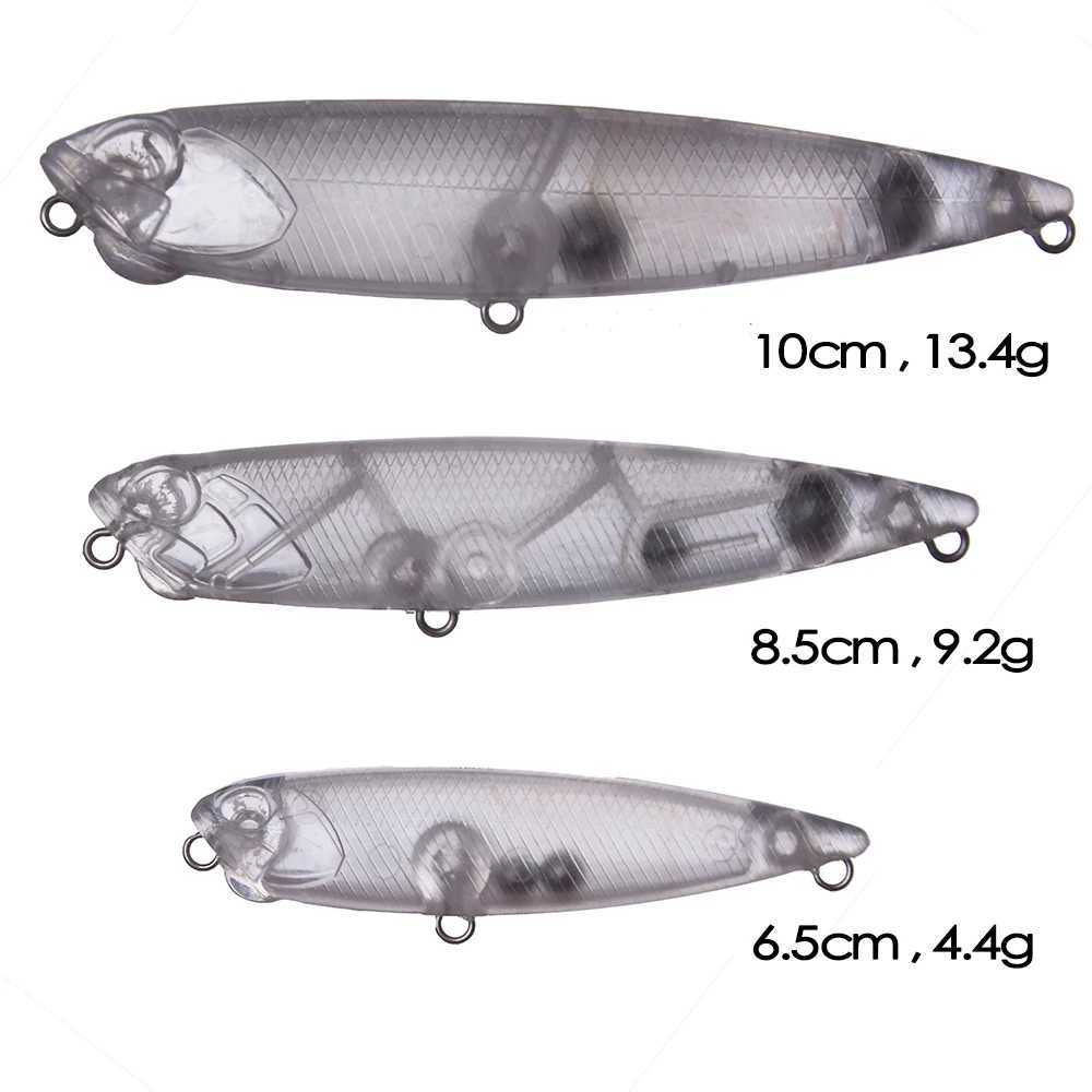 ChansHuang 20PCS Unpainted Blanks Bait 65MM85MM10MM Floating Pencil Walking DIY Handmade Artificial Fishing Lure Tack W250926