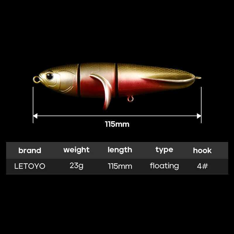 TOYO 23g115mm Floating Pencil Lure Three Section Water Surface pelr Floating Hard Baits Topwater Bass Lure W250926