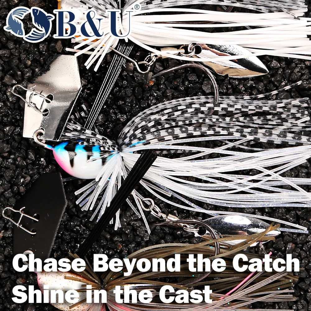 BU Chatteait 105g 14g Bladed Jig Need Spinner Stinger Hook Vibration Wire Power Bait Pike Bass Jig Fishing Lure W250926