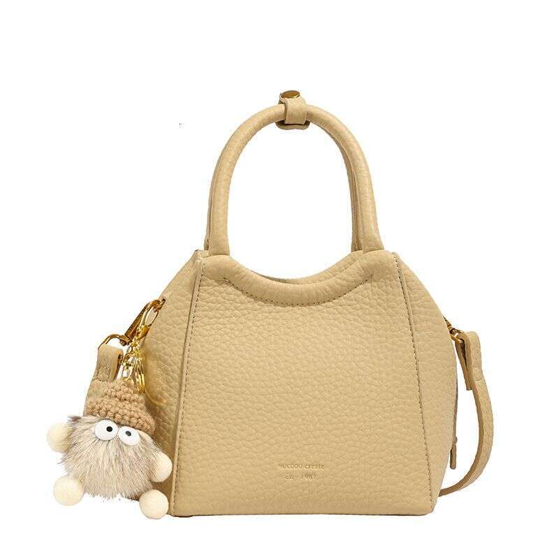 Yuezi Popular New Water Bucket Texture Western Lychee Pattern Fashion Small Commuting Shoulder Bag