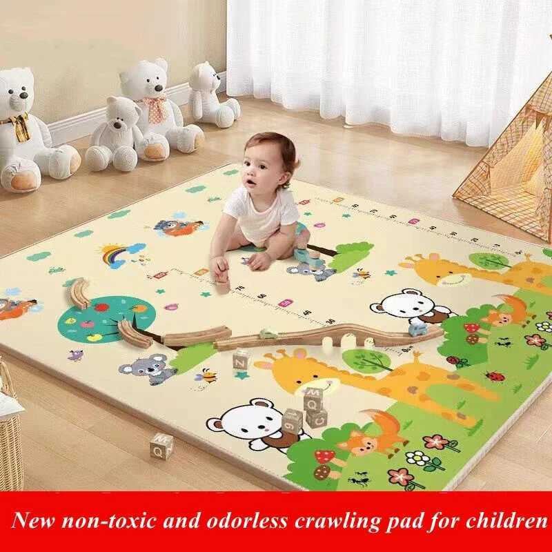Large Size New Thick Baby Crawling Play Mats Environmentally Friendly Folding Mat Carpet Play Mat for Childrens Safety Rug Gift C250926
