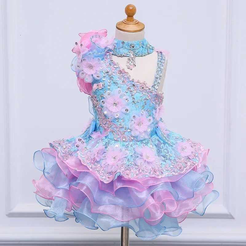 Colorful Little Flower Girls Dresses Sleeveless For Weddings Party Dress Kids Prom Dresses Evening First Communion Gowns Z250926