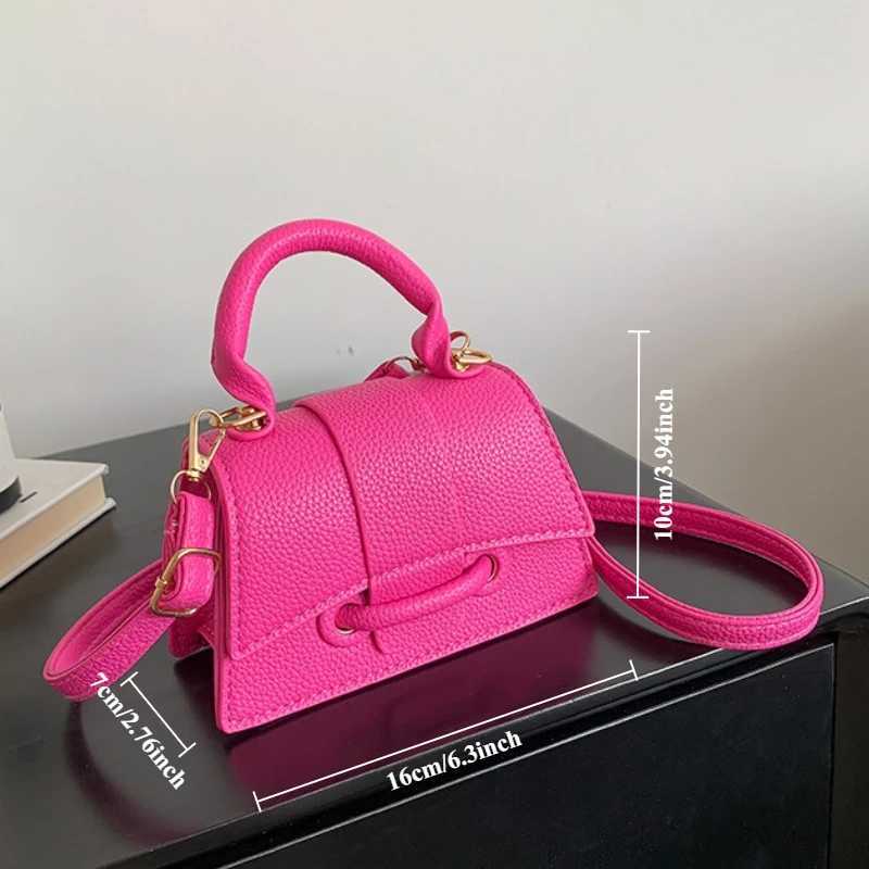Womens Handbag PU Pure Ribbon Buckle Fashionable Solid Color Chain Shoulder Bag Womens Summer crossbody Square Designer Bags Z250926