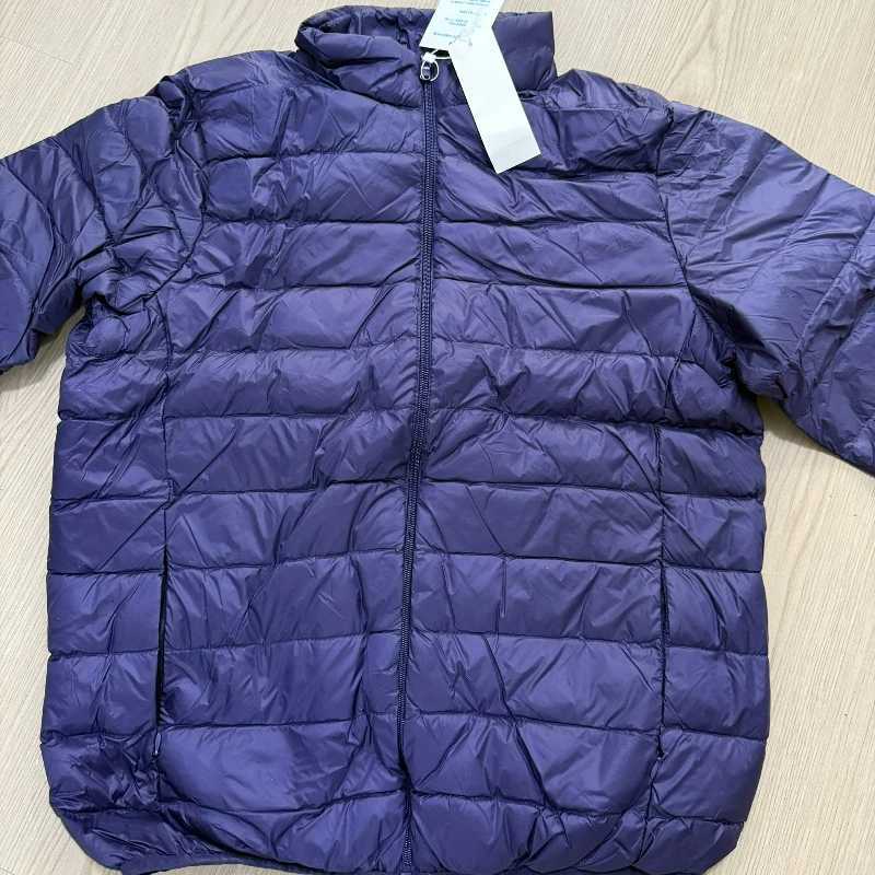 Mens Ultra Light Standing Collar Down Jacket Travel Ultra Light and Portable New Series Jacket Warm Foldable White Duck Down W250926