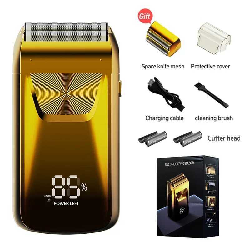 Electric Razor Electric Shaver Rechargeable Shaving Machine for Men Shaver Beard Razor WetDry Use Beard Trimmer Shaving Machine R250926