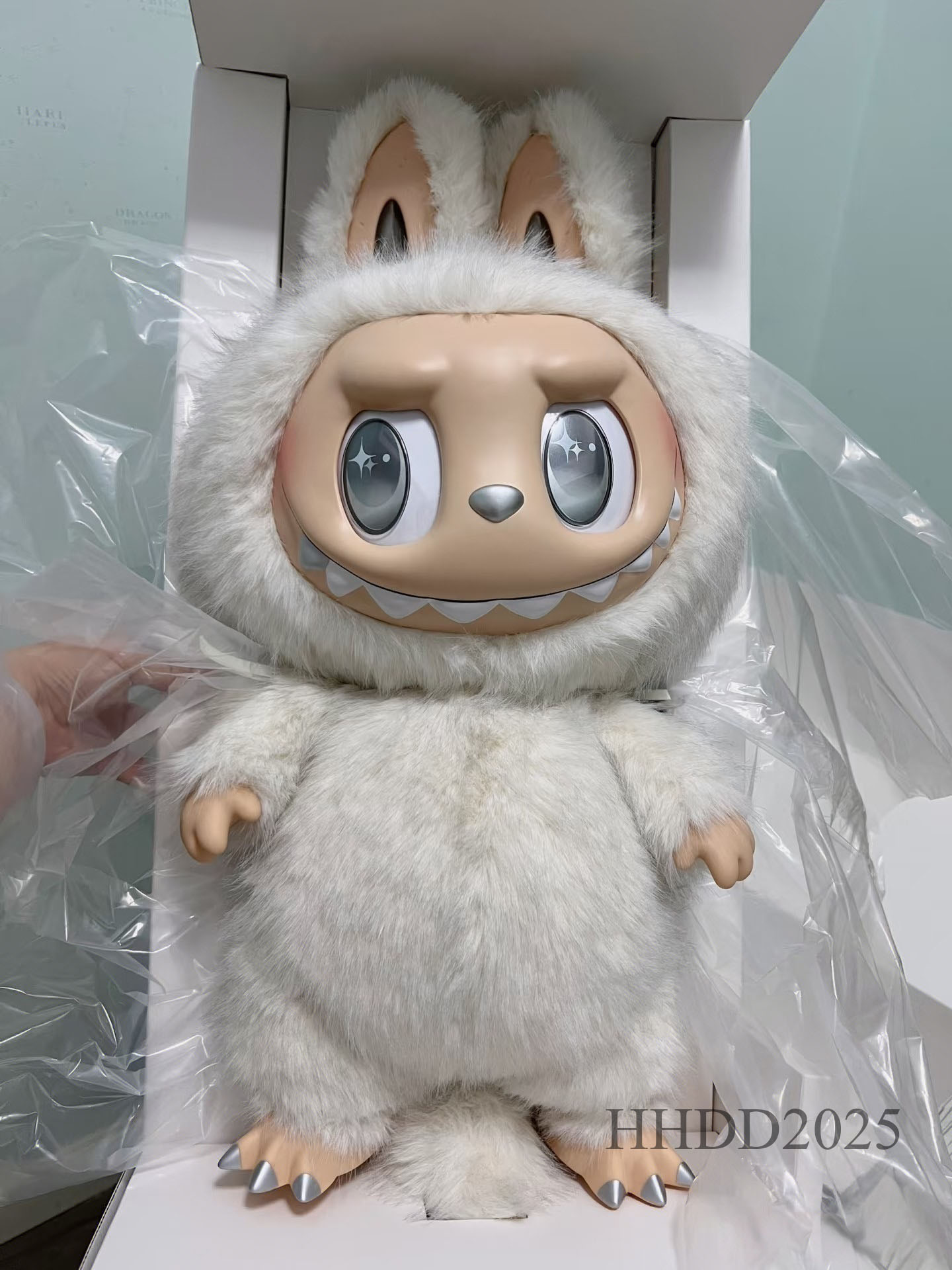 58cm 38cm big Labubu Zimomo angel Decorations Comes Archangel Grand Leader Wedding Clothes Dolls Gifts white