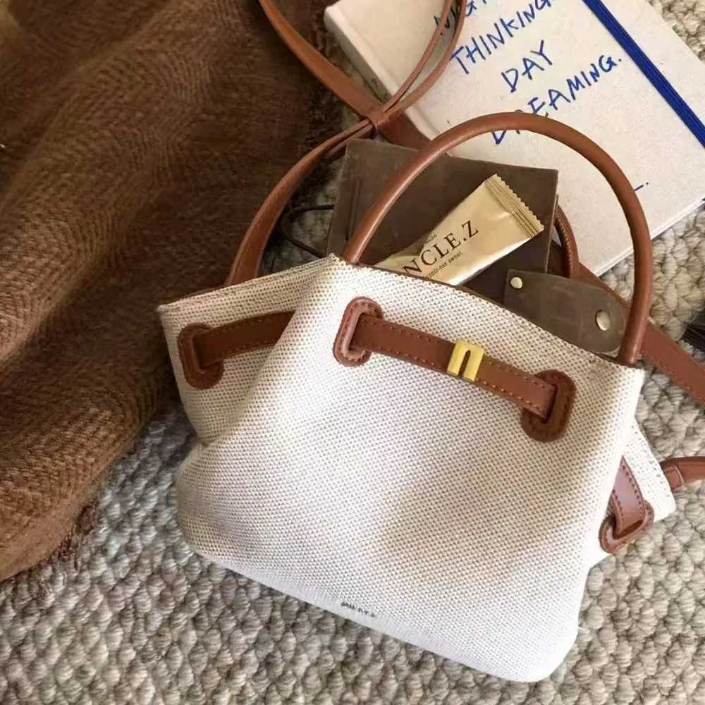 Canvas Dumpling Bun 2025 New Hana Size Womens Single Cross Shoulder Handbag Ladies Bag Wallet W250926