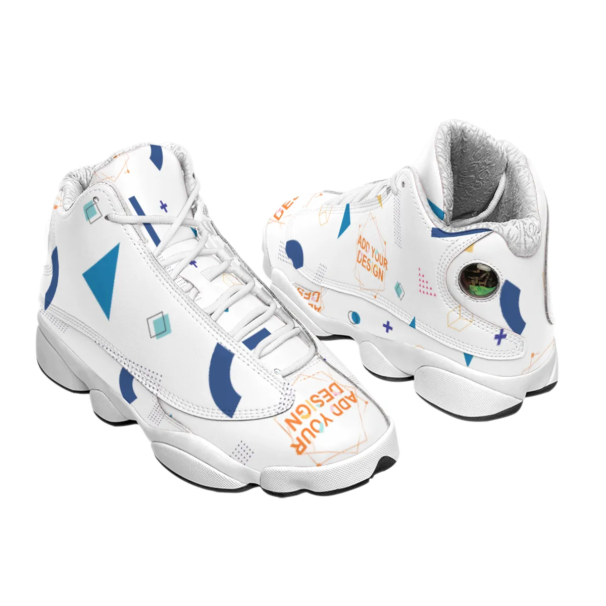 DHgatepod Men's Thick Sole Arc Basketball Shoes - PU Upper & Rubber Outsole, Slip-Resistant, Shock-Absorbing for Outdoor Sports, All Seasons