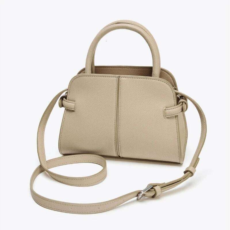 New Designer Handbag with Crossbody Strap, Solid Color Shoulder Bag, Small Totes for Ladies