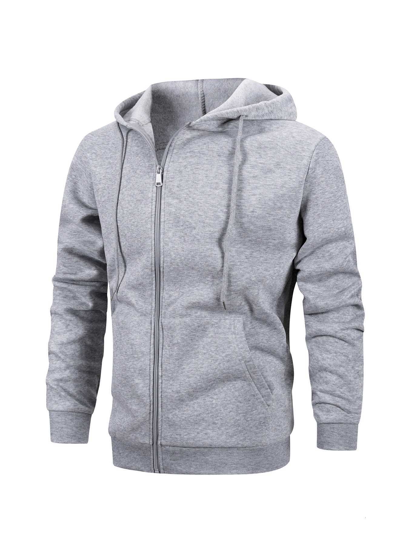 Mens Zip Hoodie Jacket Hooded Sports Outdoor Daily Basic Casual Autumn Winter Hoodies Sweatshirts Cardigan Jacket W250926