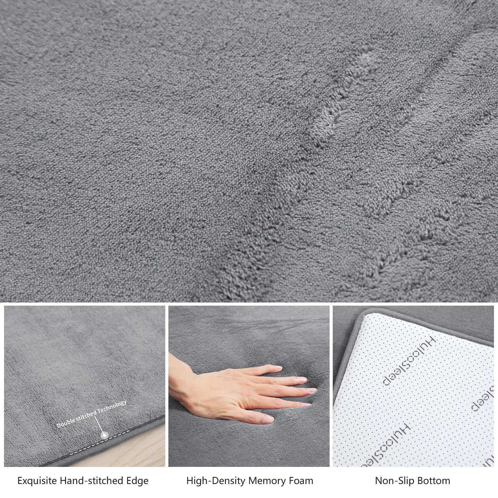 Gray Memory Foam Baby Play Mat for Playpen Thick Large Crawling Mat for Floor Soft Velvet NonSlip for Kids Playroom Mat Rug C250926