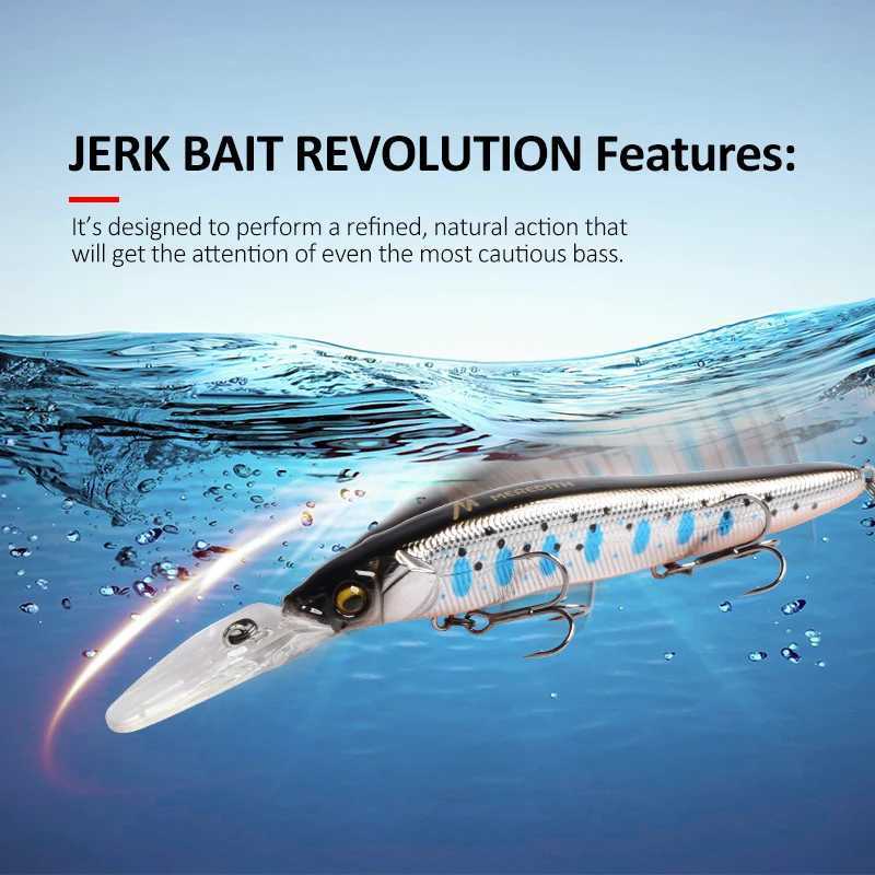 MEREDITH Slow Sinking or Flaoting 110mm Minnow Wobbr Artificial Hard Bait Depth 03m Bass Pike Bait Tack W250926