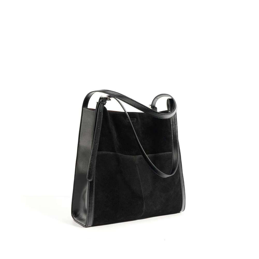 Women's Bag Large Capacity Frosted Patchwork Hand Armpit Fashion Vintage Tote Purses And Handbags suotong2509