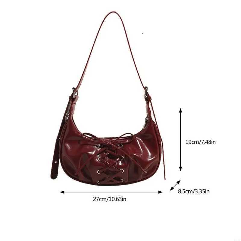 D0LF Shoulder Bag for Women Girls Trendy Evening Clutch Purse Pu Leather Under the Arm Purses Slings Bag Handbag Saddles Bag Z250926