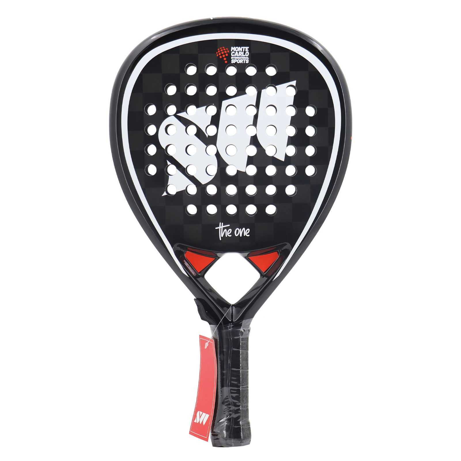 Padel tennis racket 3K18K carbon fiber high balance with Cover teardrop shape Raquette racket J250926
