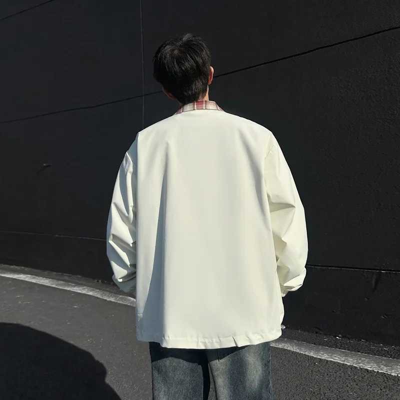 Mens Double Side Wear Plaid Jackets Autumn Bomber Jacket Men Windbreaker Coat Zipper Vintage Jacket Male Outwear Brand Clothing W250926