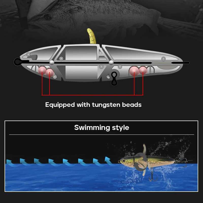 TOYO 23g115mm Floating Pencil Lure Three Section Water Surface pelr Floating Hard Baits Topwater Bass Lure W250926