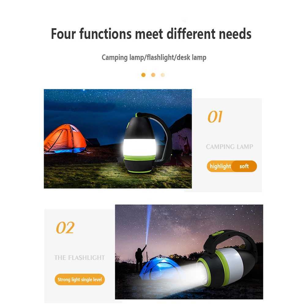 ThreeInOne Portable Lighting Tent Lamp Camping Lamp Household Desk Lamp Outdoor Camping Flashlight Emergency Night Light C250925