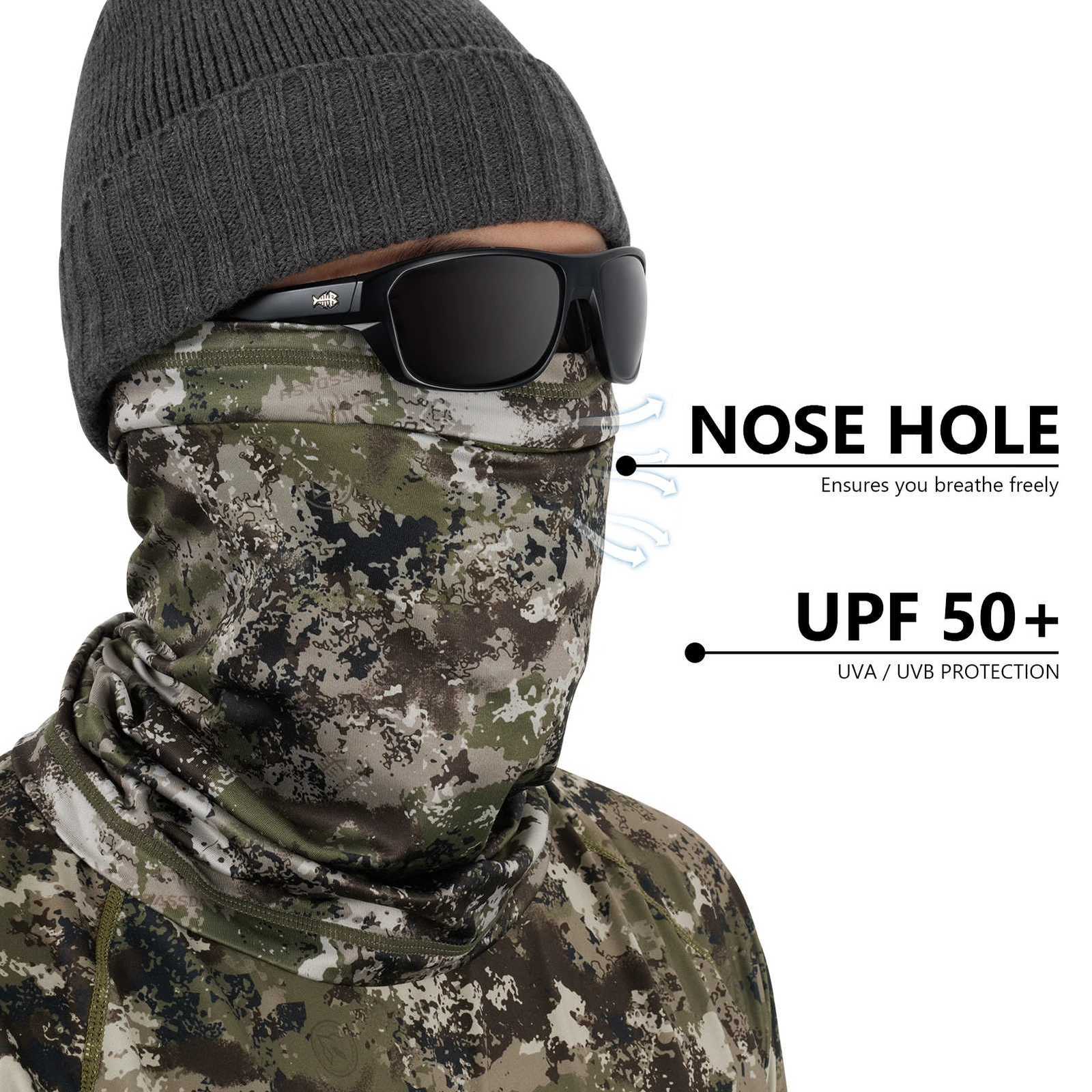 BASSDASH Fleece Neck Gaiter with Nose Hole Winter Face Mask for Men Women Windproof Scarf for Fishing Hunting Skiing Z250926