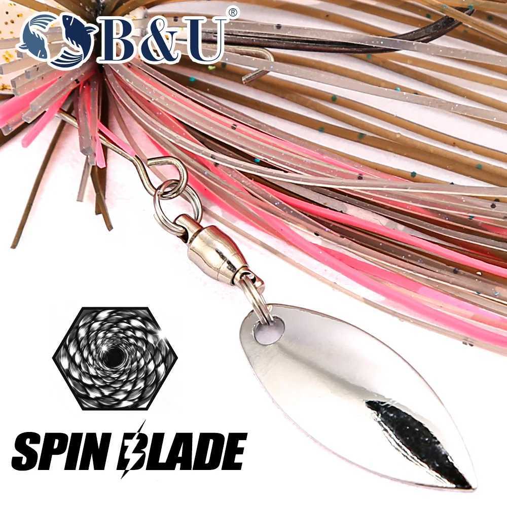 BU Chatteait 105g 14g Bladed Jig Need Spinner Stinger Hook Vibration Wire Power Bait Pike Bass Jig Fishing Lure W250926