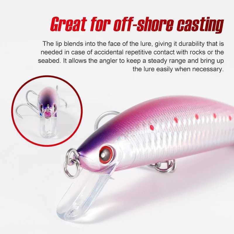Noeby 120mm 44g Heavy Sinking Minnow Fishing Lure Long Casting Wobbr Artificial Hard Bait for Sea Bass Saltwater Fishing Lure W250926