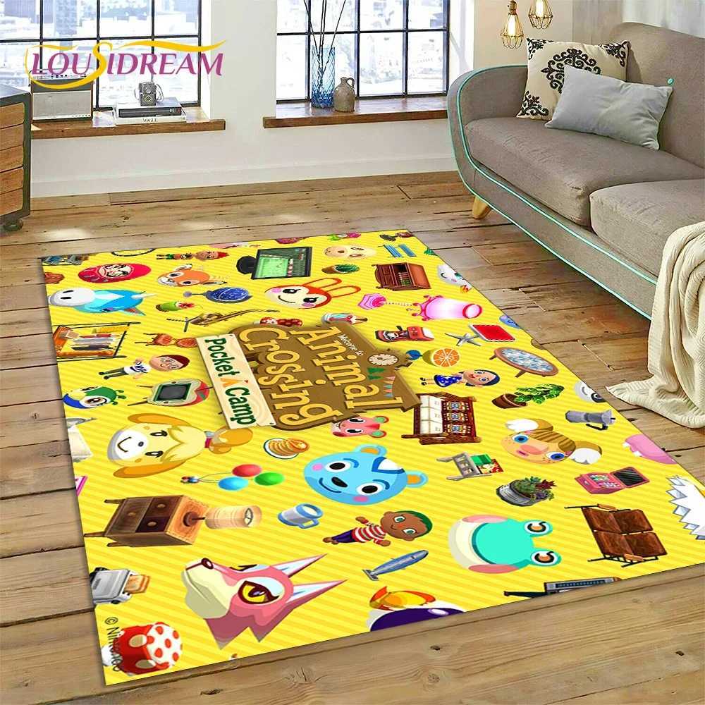 Cute Animal Crossing New Horizons Cartoon Carpet Rug for Bedroom Living Room Home Sofa DecorationKid Game Large Decor Floor Mat C250926