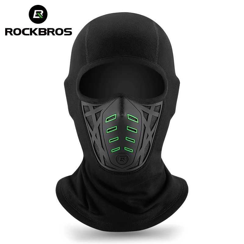 ROCKBROS Winter Bike Mask Full Face Windproof Keep Warm Cycling Mask Balaclava Outdoor Sports Motorcycle Ski Bicycle s Scarf Z250926