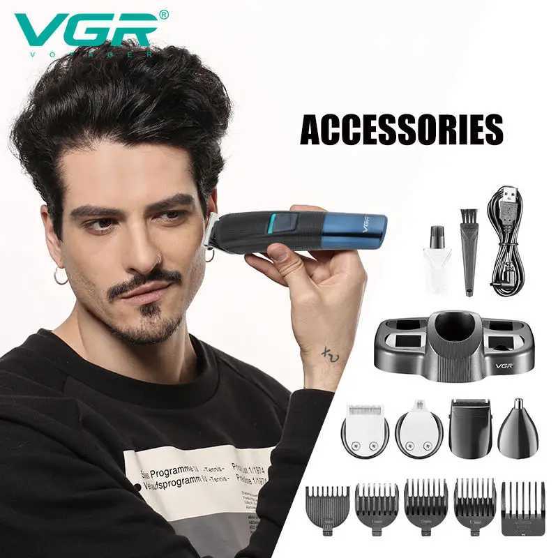 108 New Multifunctional Hair Clipper 5in1 Rechargeable Shaving Nose Sideburns Electric Trimmer For Men USB Multi functio R250926