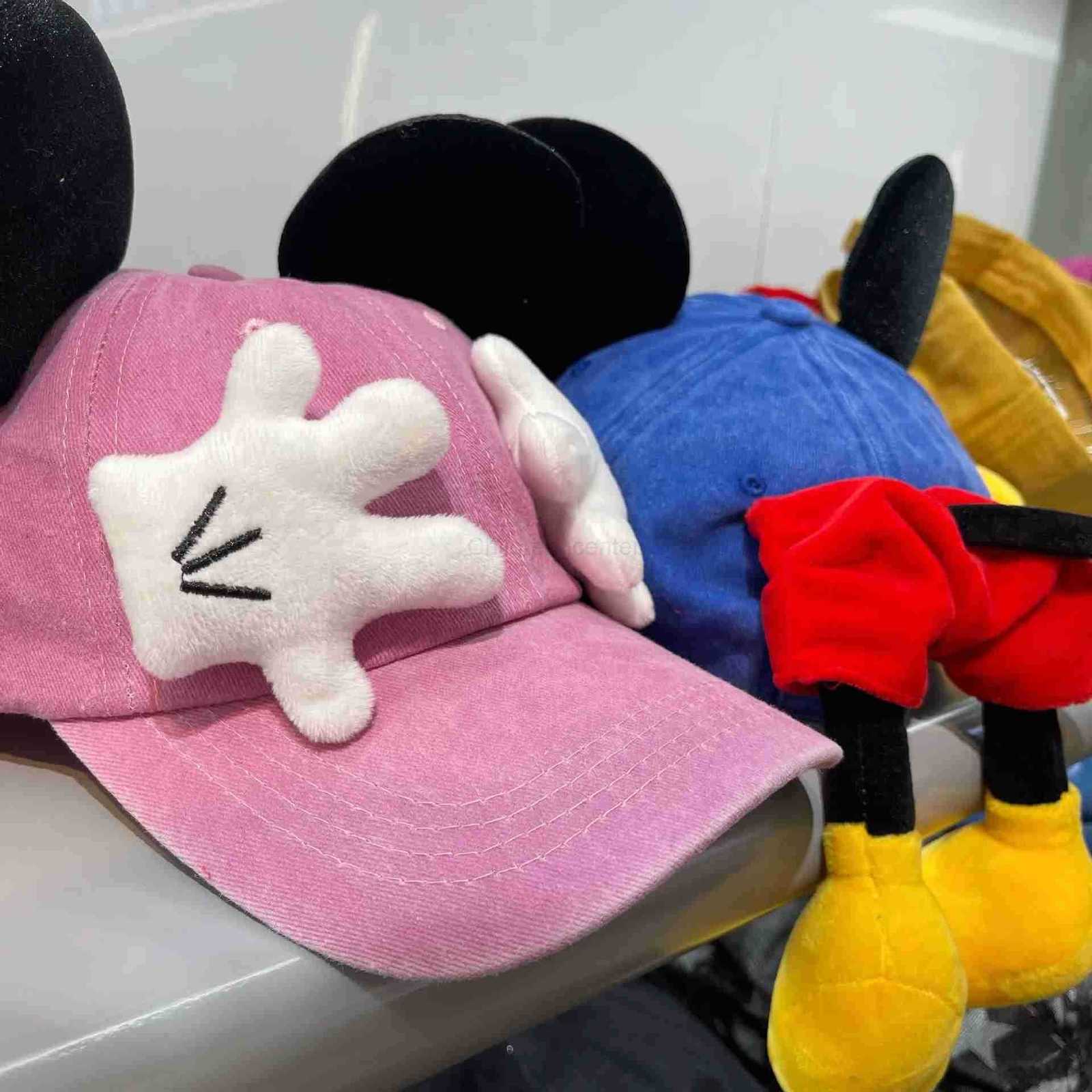 Disney Cute Cartoon Mouse Ears Baseball Cap Girls Outdoor Fashion Duckbill Hat Y2K Hip Hop Sunscreen Sunshade Trendy Caps Women H250926