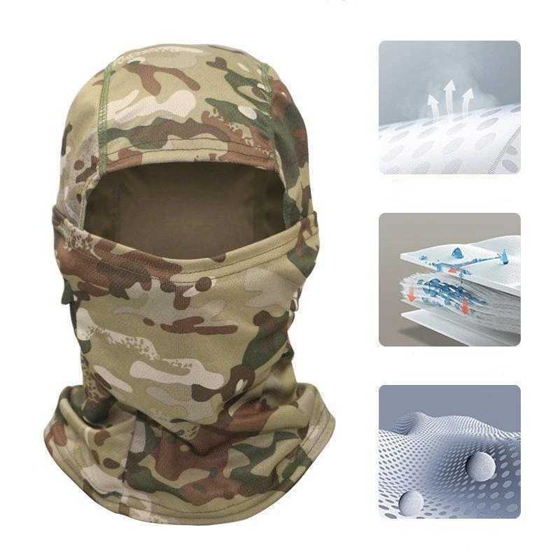 Full Face Camouflage Balaclava Mask Sunscreen Breathable Ski Bike Cycling Fishing Hunting Scarf Full Face Men Head Cover Z250926
