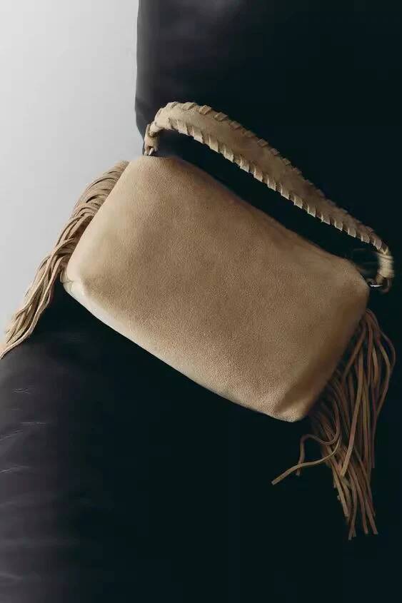 Fashion Women Mini Faux Suede Fringed New Designer Small Handbag Spacious Crossbody Bag For Ladies Tassel Purse high-quality