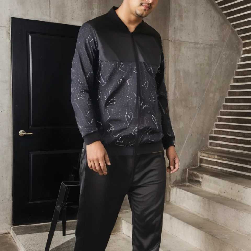 2025 Spring and Autumn New Baseball Collar Short Loose Solid Color Jacket Mens Business Casual Thin Coat Trend W250926