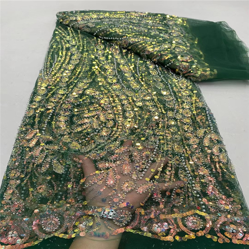 Latest French Tulle Lace Fabric 2.5 Yards 2024 High Quality Nigerian Lace Fabric African Lace Fabric For Wedding Party TY3798