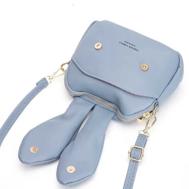Rabbit Ears Small Side Bag for Women 2025 Faux Leather Shoulder Crossbody Bags for Women Pink Red Yellow Blue Black Bolso Mujer Z250926