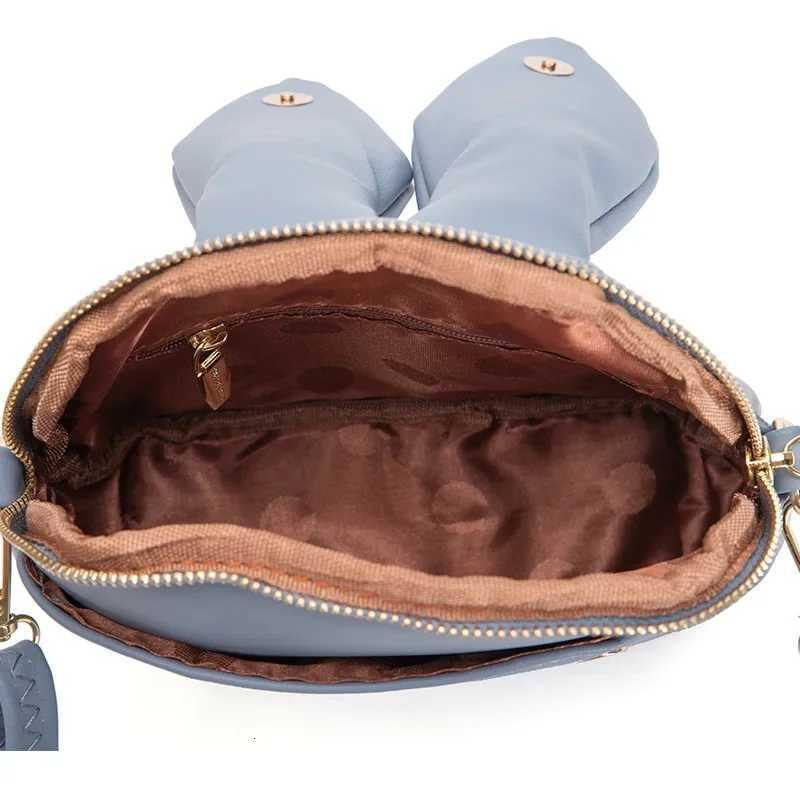 Rabbit Ears Small Side Bag for Women 2025 Faux Leather Shoulder Crossbody Bags for Women Pink Red Yellow Blue Black Bolso Mujer Z250926