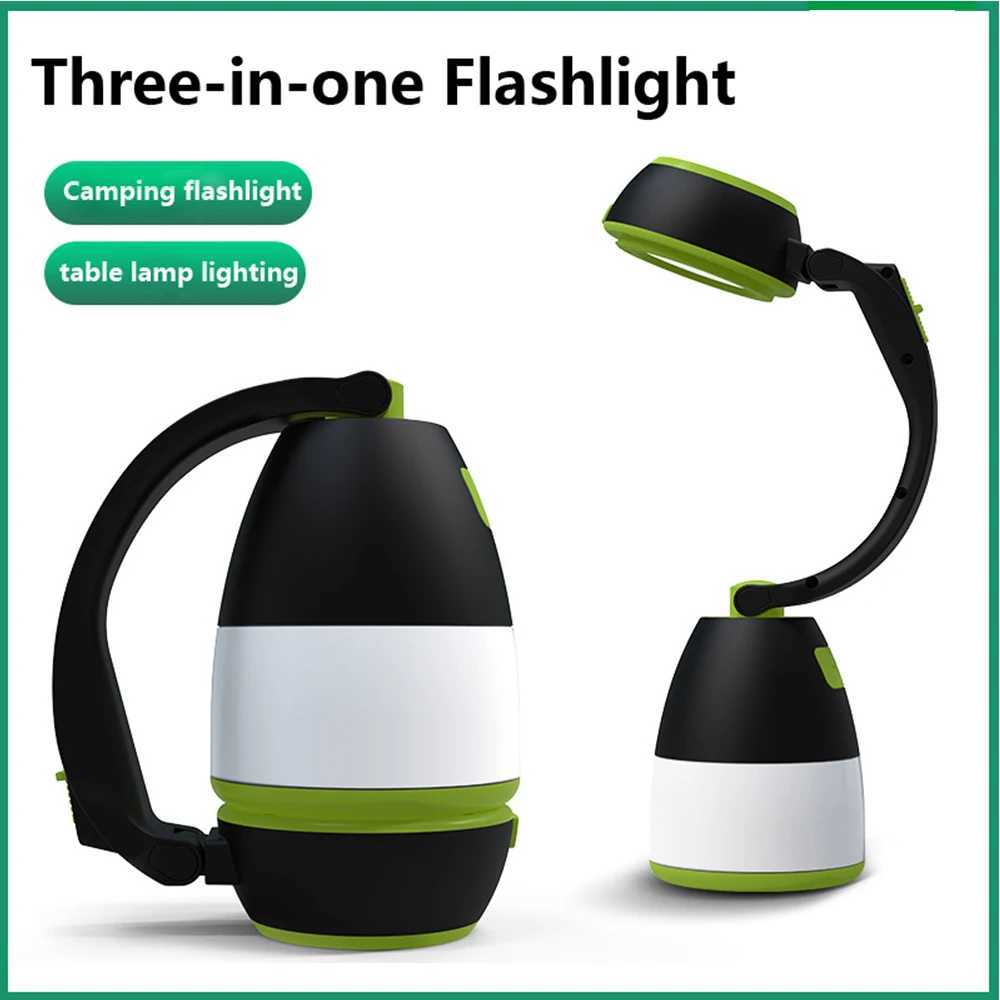 ThreeInOne Portable Lighting Tent Lamp Camping Lamp Household Desk Lamp Outdoor Camping Flashlight Emergency Night Light C250925