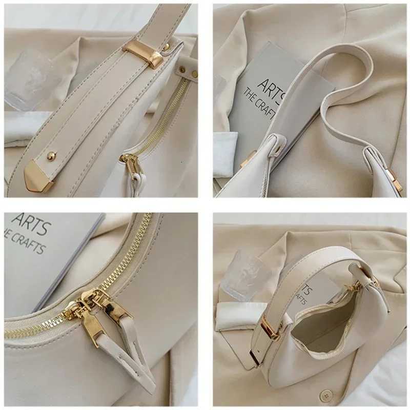 Small Handbag Woman Hobo Bag 2024 Fashion Faux Leather Handbags for Women 2025 New Orange Green Beige Black Sac A Main Femme Z250926