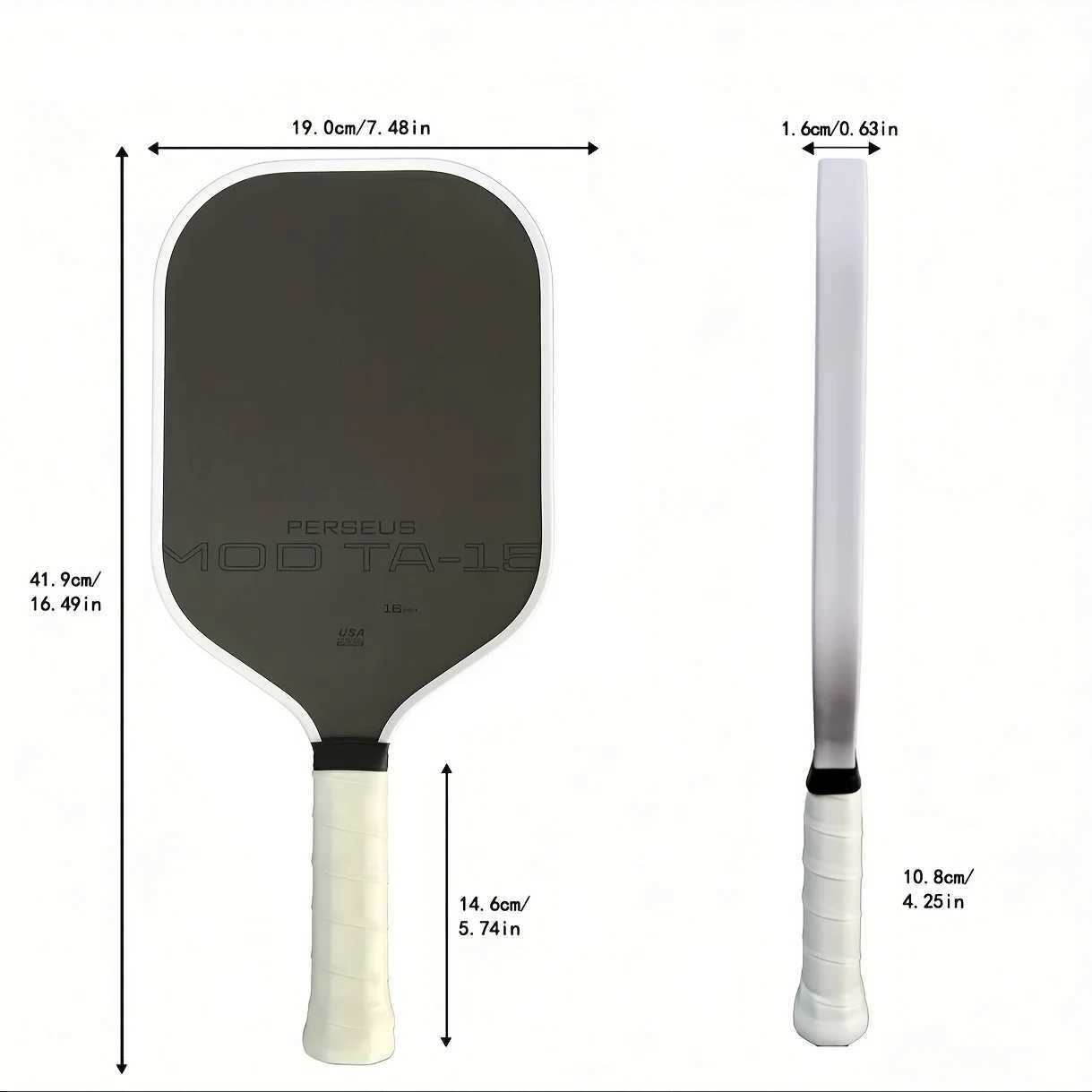 Perseus 16mm MOD TA15 Pro Player Edition GEN3 Propulsion EVA Foam Filling Core Pickleball Paddle Racket USAPA Approved J250926