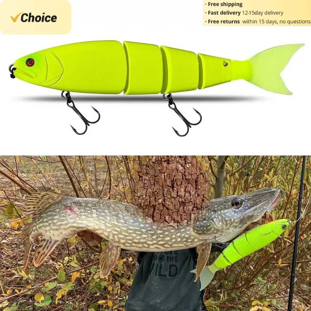 Swimbait Lure Jointed Floating Giant Bait m 245 Floating Lure For Big Bait Bass Catfish Hard Lure GiantBait m245 lure W250926