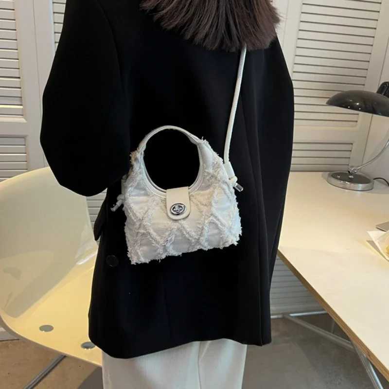 Denim Purses and Handbags for Women Clutch Bag Fashion Plaid Zipper Crossbody Small Bag New Girls Casual Shoulder Messenger Bag Z250926