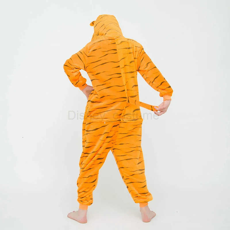 Disney Kigurumi Kids Cute Jumping Tiger Animal Cartoon Pajamas Children Sleepwear Girls Boys Onesies For Christmas Halloween Party H250926